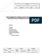 Gto Pno-Sr-012 Auditorias Técnicas Internas (O Autoinspección) y Externas