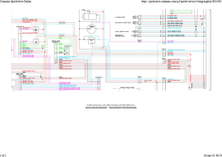 qsk23 Cummins Wiring Control | PDF