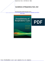 Test Bank For Foundations of Respiratory Care 2nd Edition Wyka