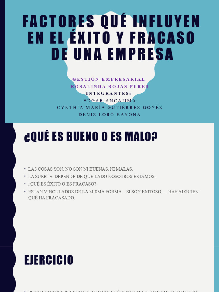 Factores Qué Influyen en El Éxito y Fracaso | PDF | Felicidad | Mente