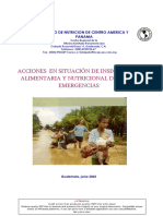 Acciones En. Situaciones de Inseguridad Alimentaria y Nutricional Durante Emergencias