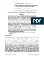 4 - Berpengaruh - Role of Students' Motivation, Attitude and Anxiety in Learning English at