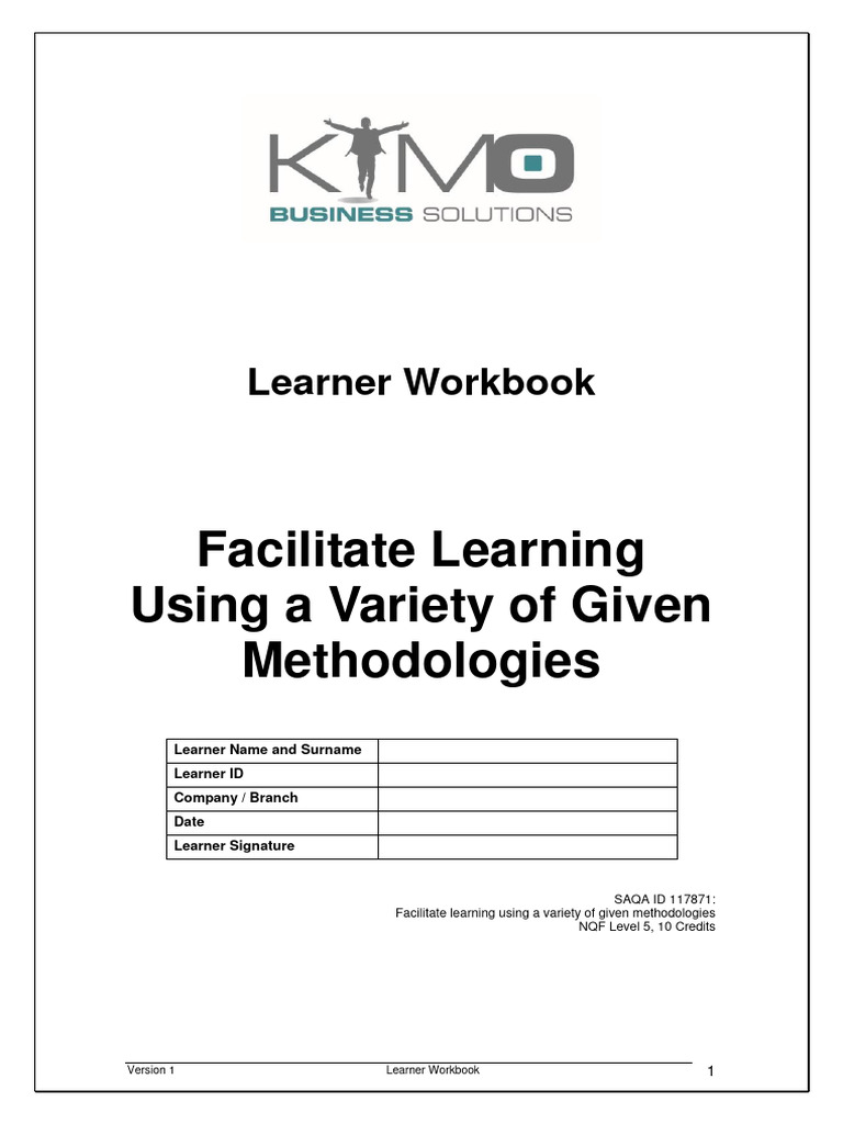 Learner Workbook for Facilitation Methods | PDF | Career & Growth | Art
