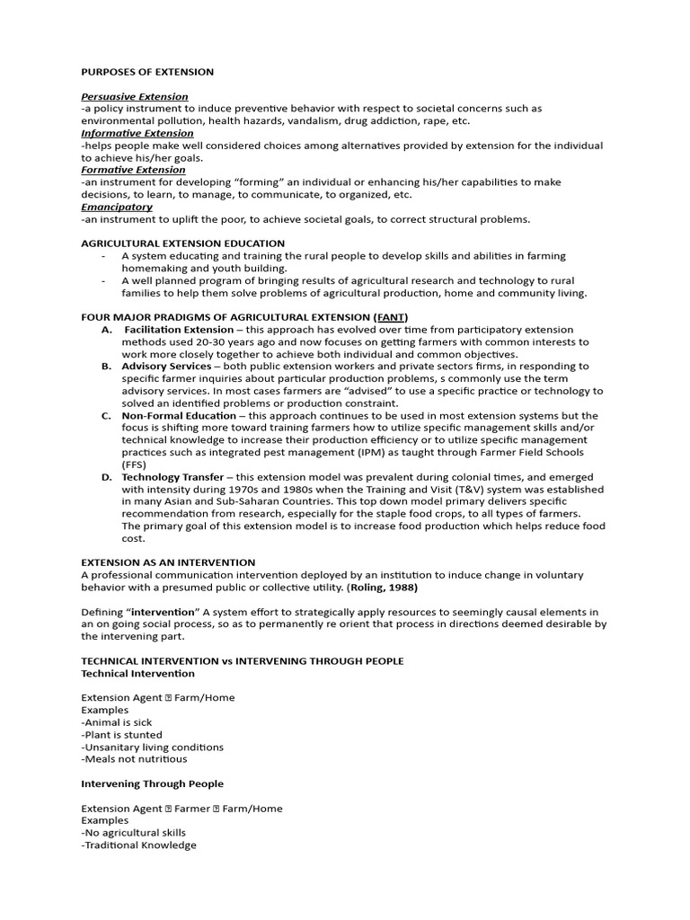 PURPOSE OF EXTENSION PDF