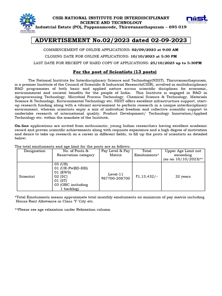 Requirements for GSI Exam | PDF