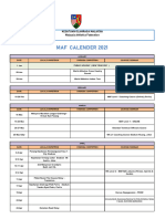 MAF Calender 2021 As On 3 Feb 2021