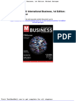 Test Bank For M International Business 1st Edition Michael Geringer