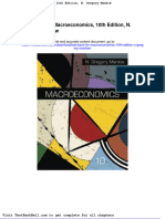 Test Bank For Macroeconomics 10th Edition N Gregory Mankiw