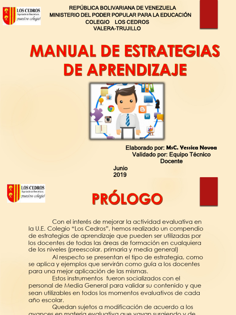 Estrategias de Aprendizaje para Docentes | PDF