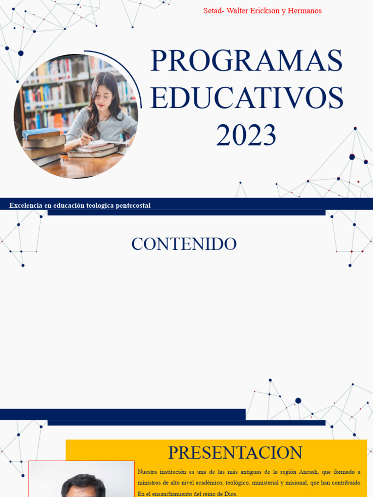 Programas de Teología 2023 en Seted | PDF | Pentecostalismo | Teología