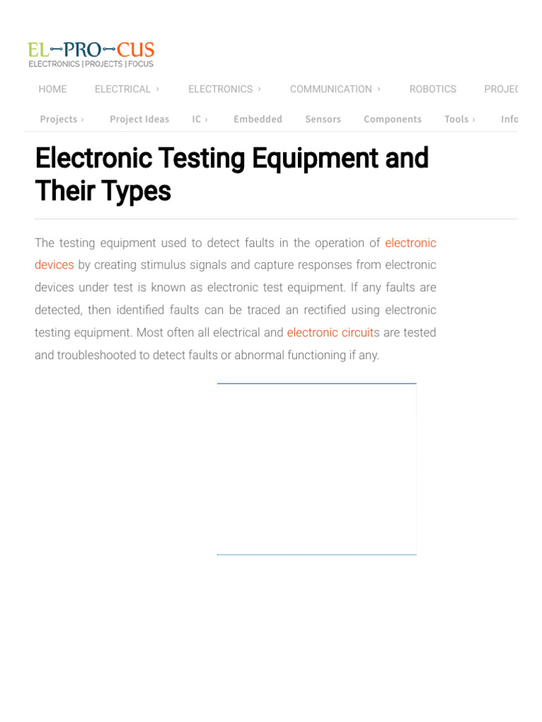 different-types-of-electronic-testing-equipments-pdf