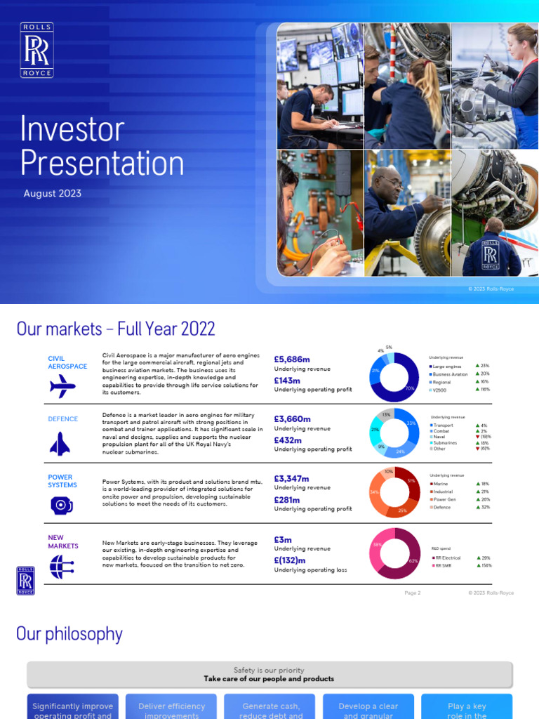 Rolls Royce Investor Presentation 2023 Pdf