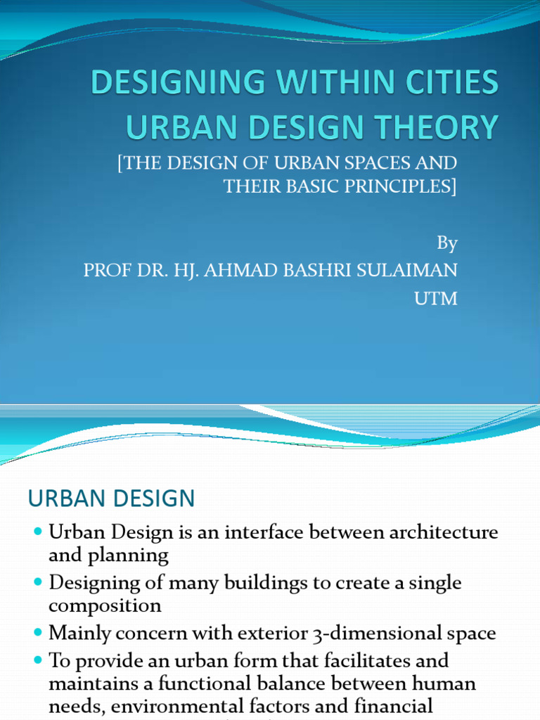 Principles of Urban Space Design | PDF