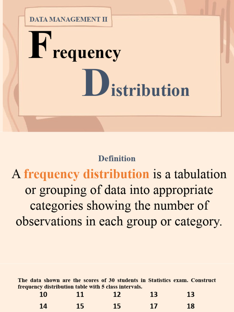 Frequency Distribution | PDF