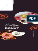 Blue Sweet Donut Promo Poster (60 × 160 CM)
