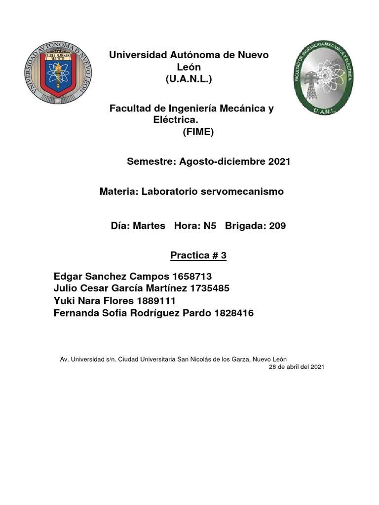 Práctica 3 Servomecanismos PDF