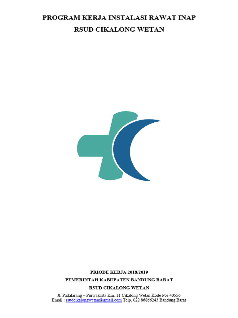 Program Kerja Instalasi Rawat Inap 2018 | PDF