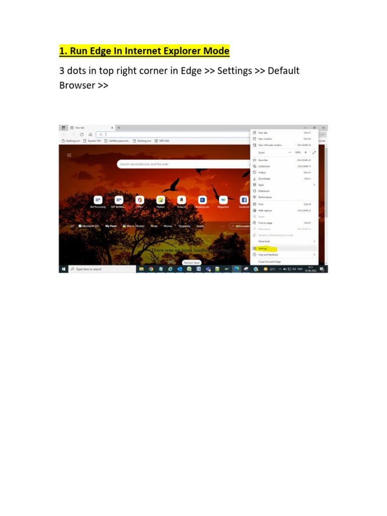 Setting to use microsoft edge as browser pdf