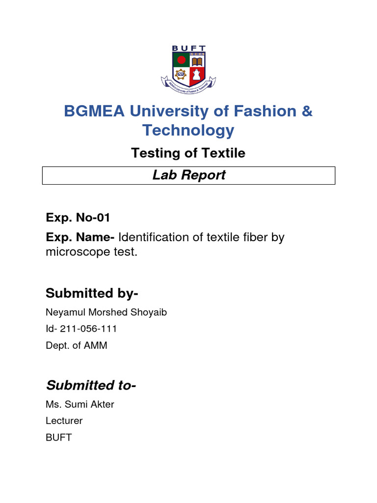 Testing of Textile | PDF