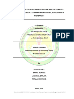 ©arais, Bryan Et. Al (2019) INAHAGAN CAVE: Its Development To Natural Resources and Impacts To The People of Barangay La Hacienda, Alicia, Bohol