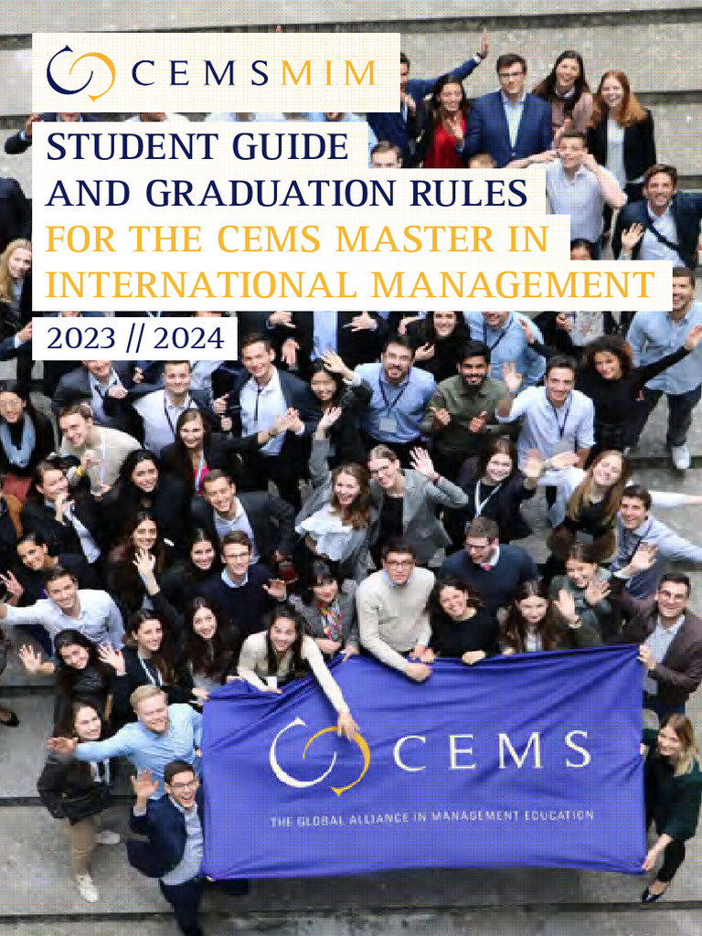 CEMS MIM Student Guide 2023-24 | PDF