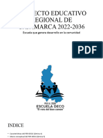 Proyecto Educativo Regional de Cajamarca 2022-2036
