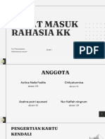 Pengelolaan Surat Masuk Rahasia Kartu Kendali