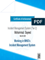 Incident Management System-Tier2 - RecordOfAchievement