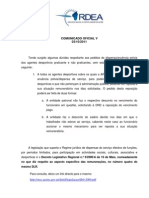 Comunicado V / 2011