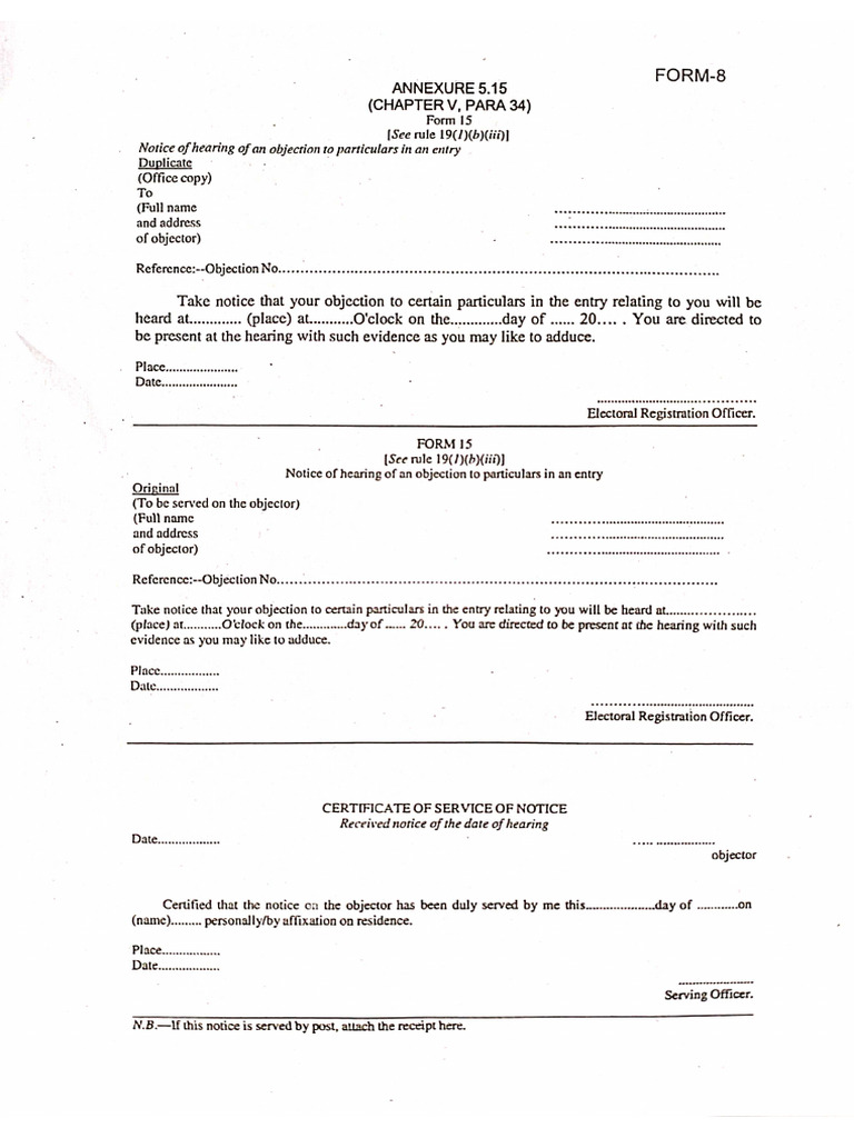 Form 15 | PDF