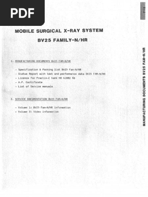 Philips BV-25 - Service Manual | PDF