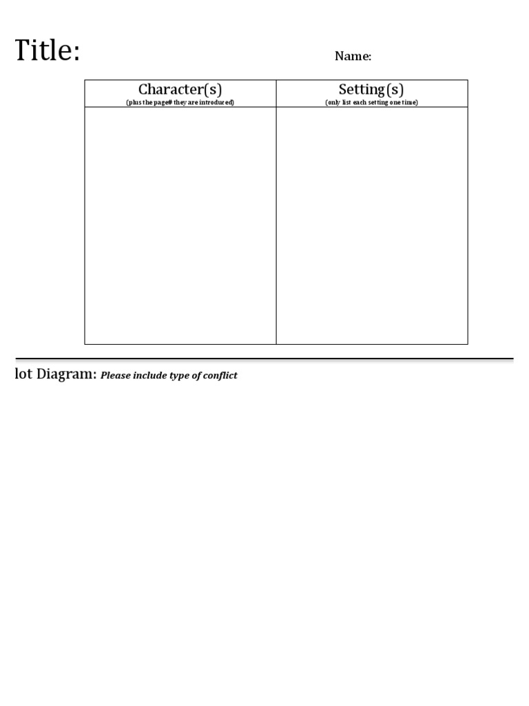 Story Structure Analysis Template | PDF