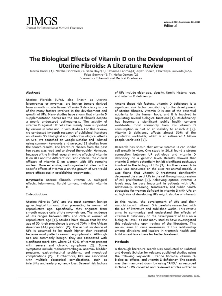 The+Biological+Effects+of+Vitamin+D+on+the+Development+of+Uterine