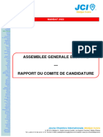 Ag Elective - Rapport Du Comite de Candidature