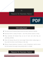 Section 1.15 (Reasons For Business Failure)