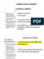 Year 10 - Correction of Errors - LG - Lesson-02