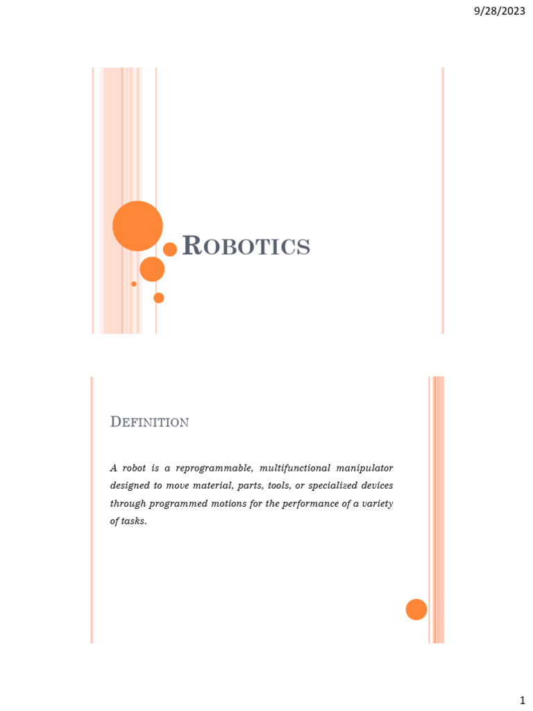 Understanding Robot Manipulators and Types | PDF