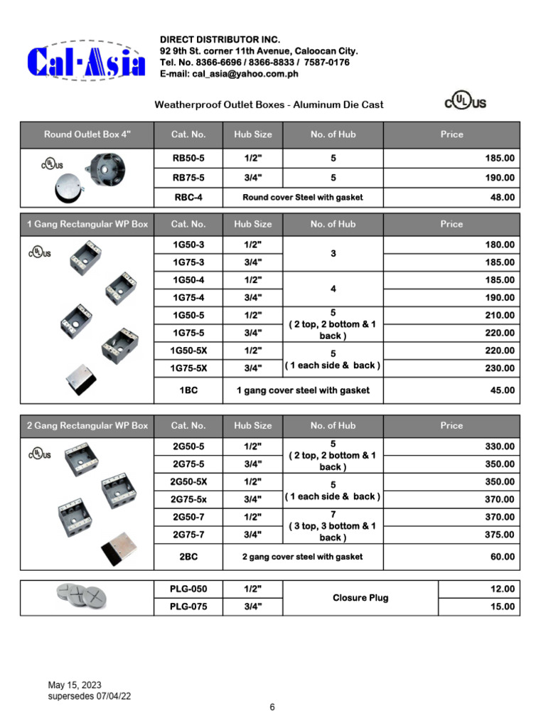 Conduit Boxes - 1 | PDF