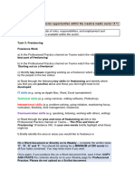 Worksheet 2 Freelancing l3 Yr 1 23-24