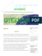 Odu Ifa Oyeku Ofun Temple by Dan Ope Makinde 