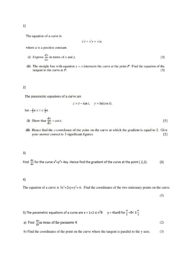 P3 Diff Worksheet | PDF