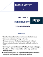 Lecture 3 - Carbohydrates
