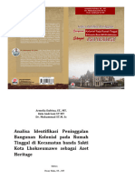 Buku Analisa Identifikasi Peninggalan Bangunan Kolonial Pada Rumah Tinggal