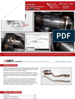 PDF 25258 Audi B9 2.0T Downpipe W-High Flow Catalytic Converter Installation