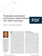 Predictable Cement at Ion of All Ceramic Restoration