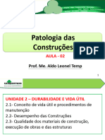 Aula 02 - Patologia Das Construções - 2019