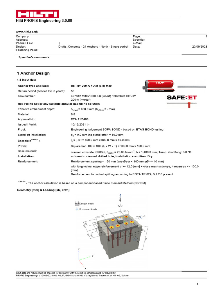 Drafts Drafts Concrete 24 Anchors North Single Corbel PDF