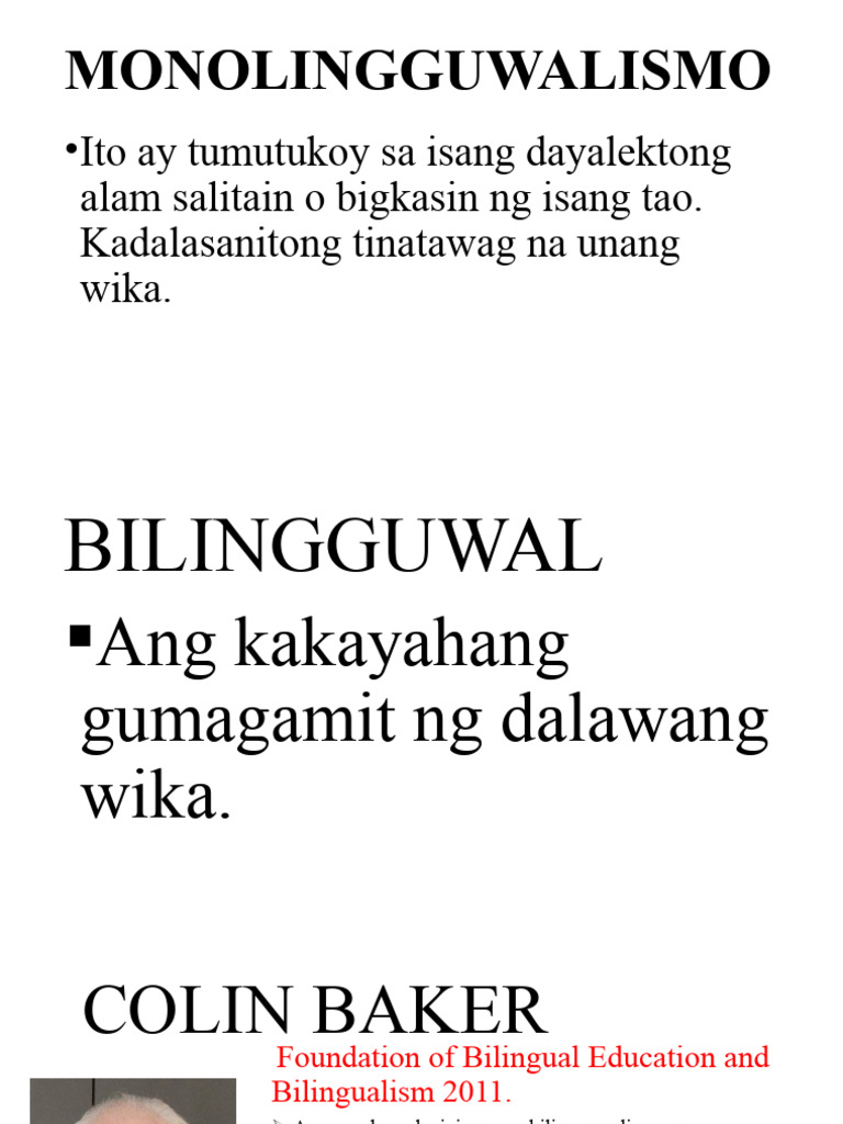 BILINGGUWAL at Multilingguwal | PDF