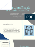 Teoria Cientifica de La Administracion