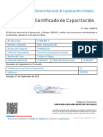 Certificado Curso - TRABAJO EN EQUIPO